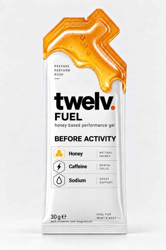 twelv FUEL honey-based performance gel, before activity